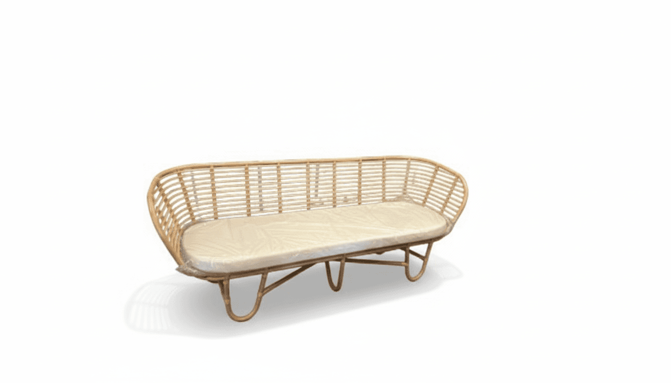352 G - Rattan Chaise Sofa