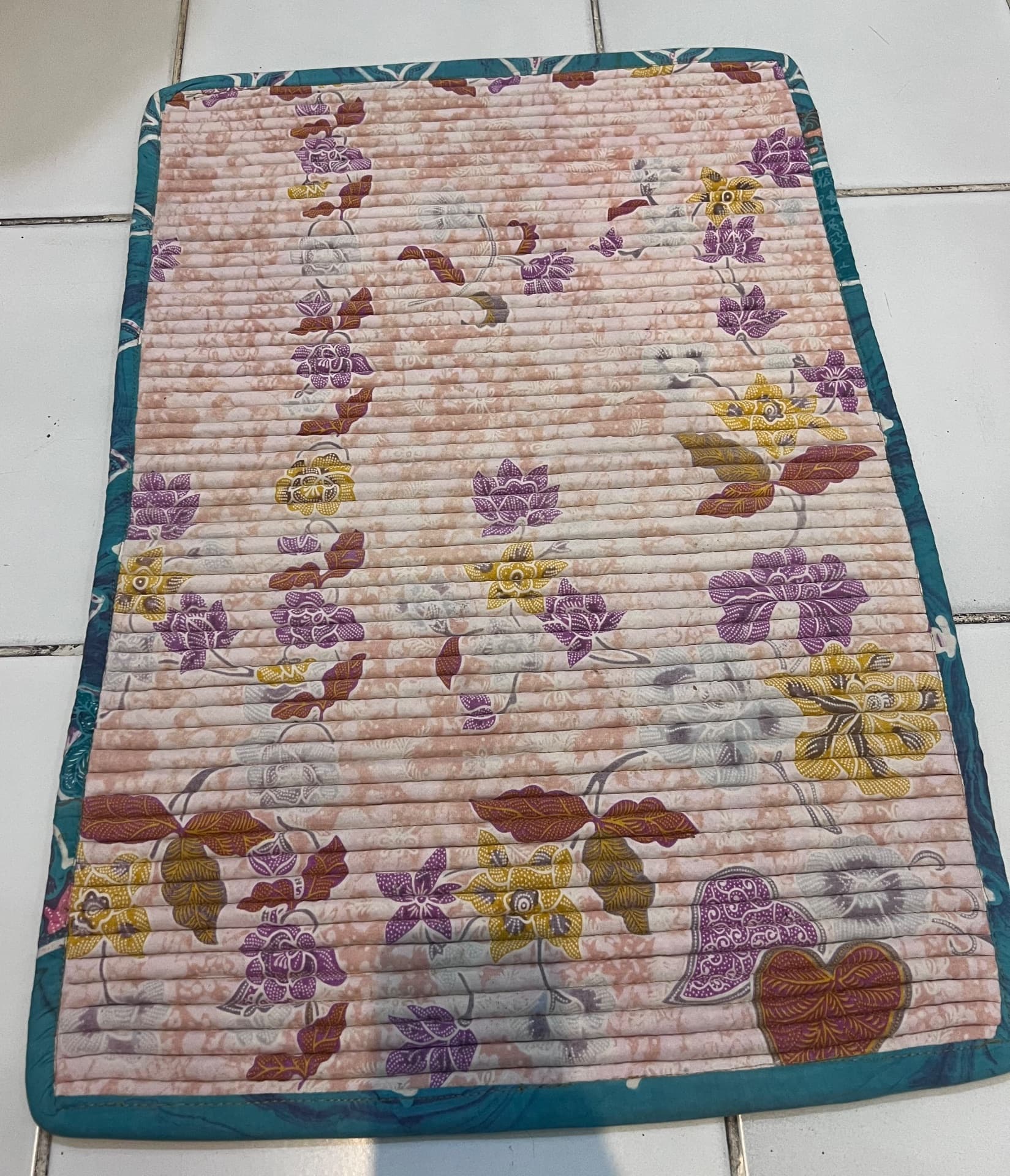 Sky Tapis de sol Batik Motif Fleur (1/3)
