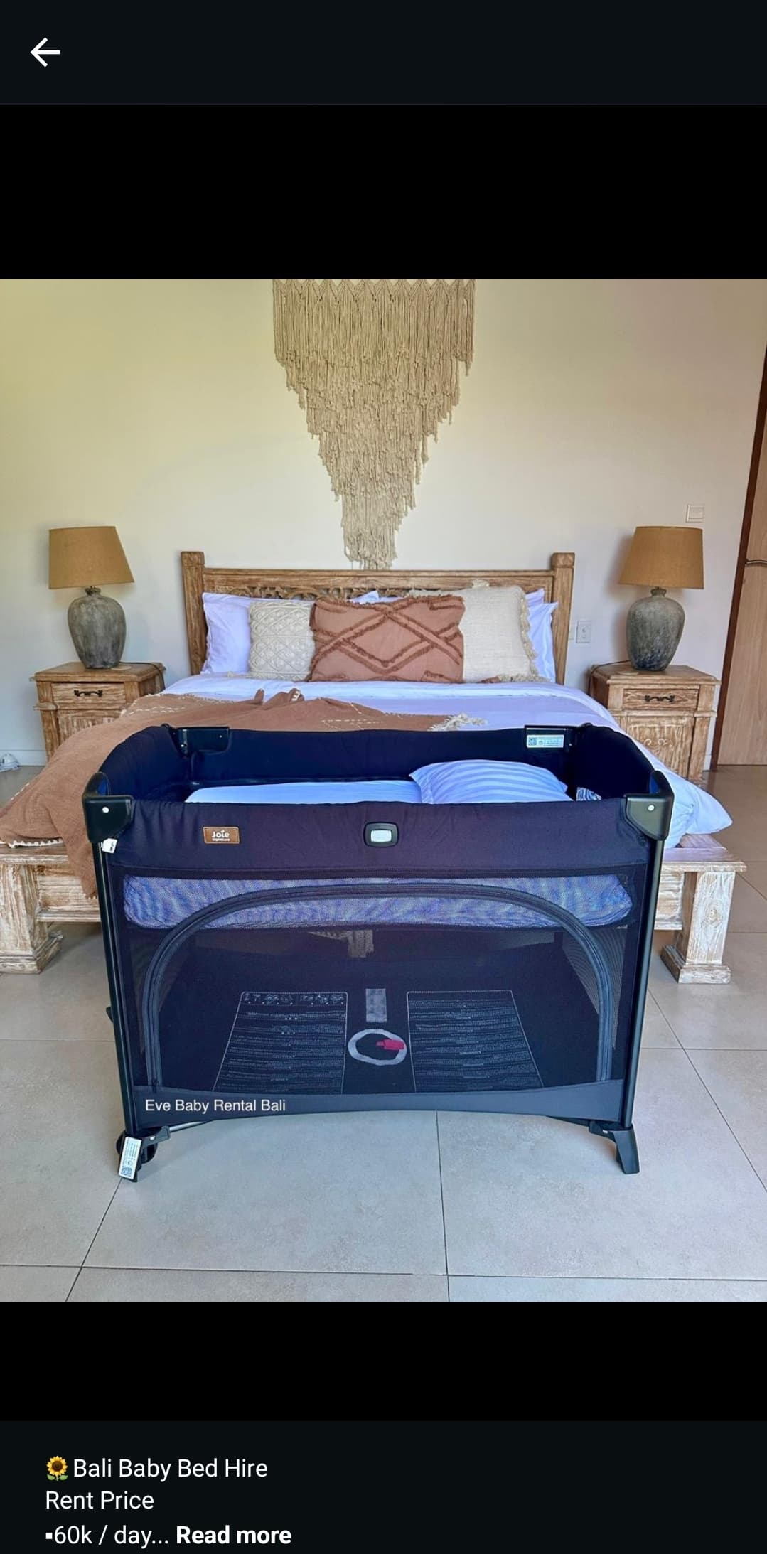 FOR RENT Baby Bed Joie (1/2)
