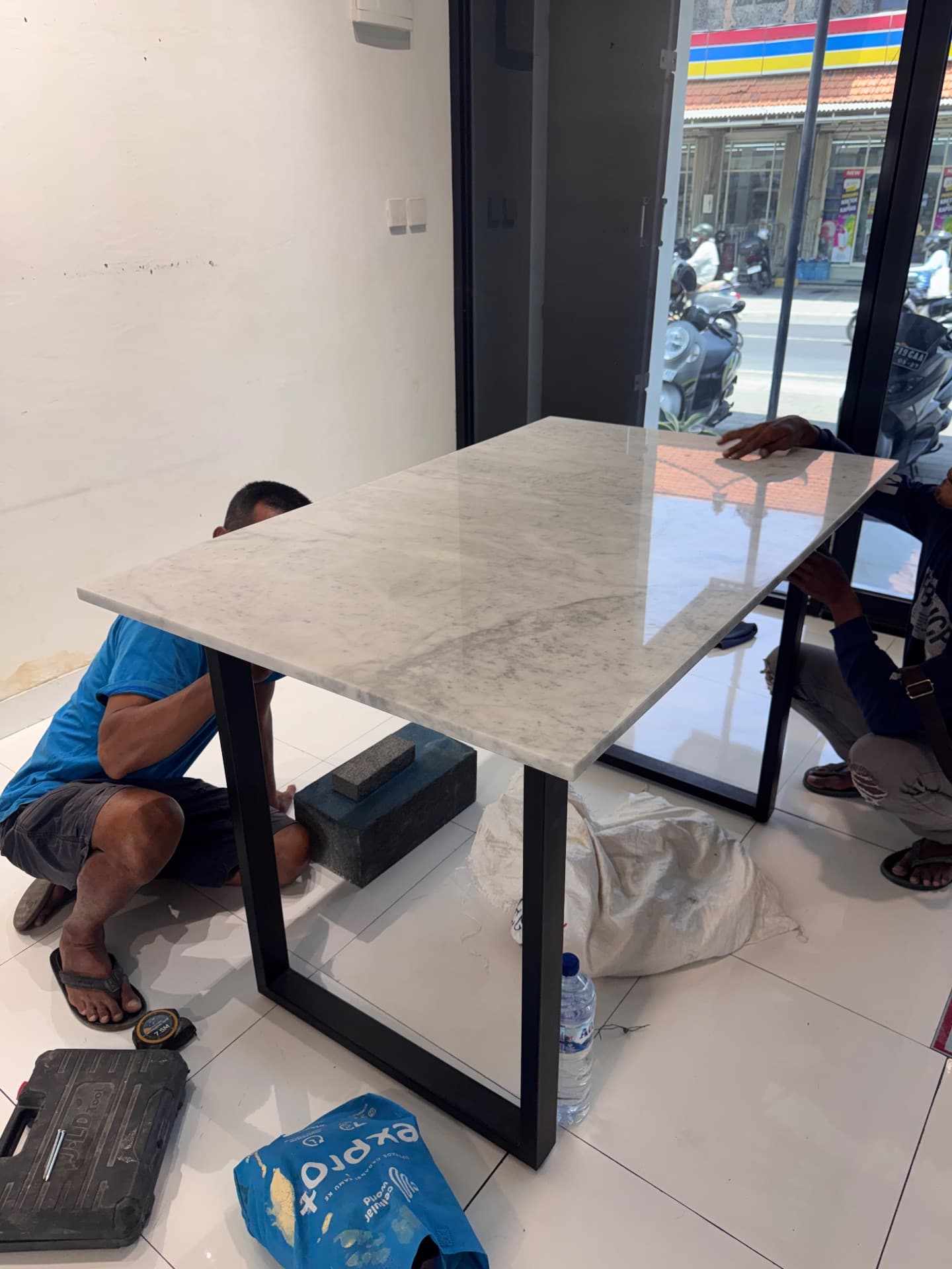 Marble table