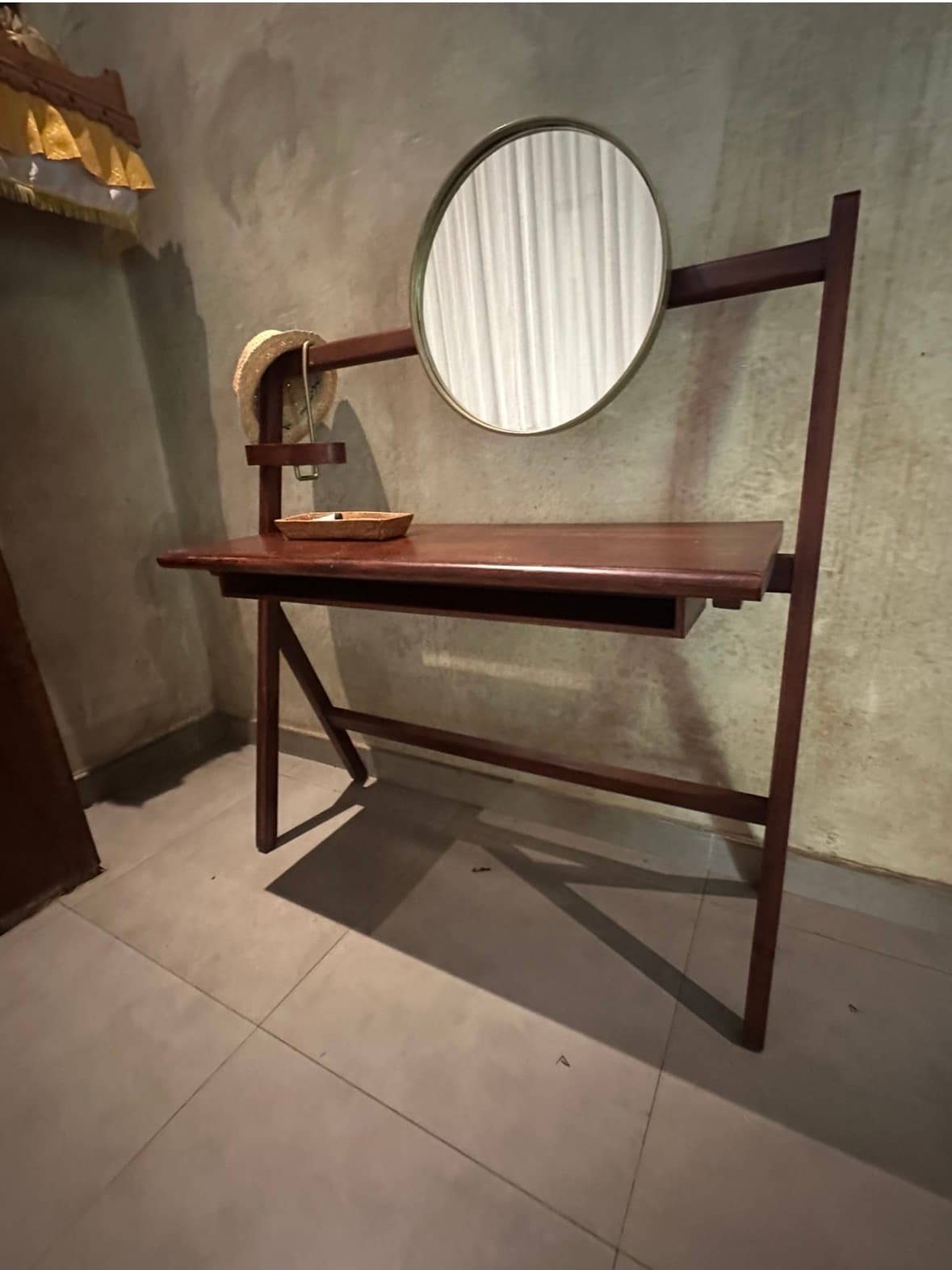 Custom Made Teak Vanity/Desk (1/3)