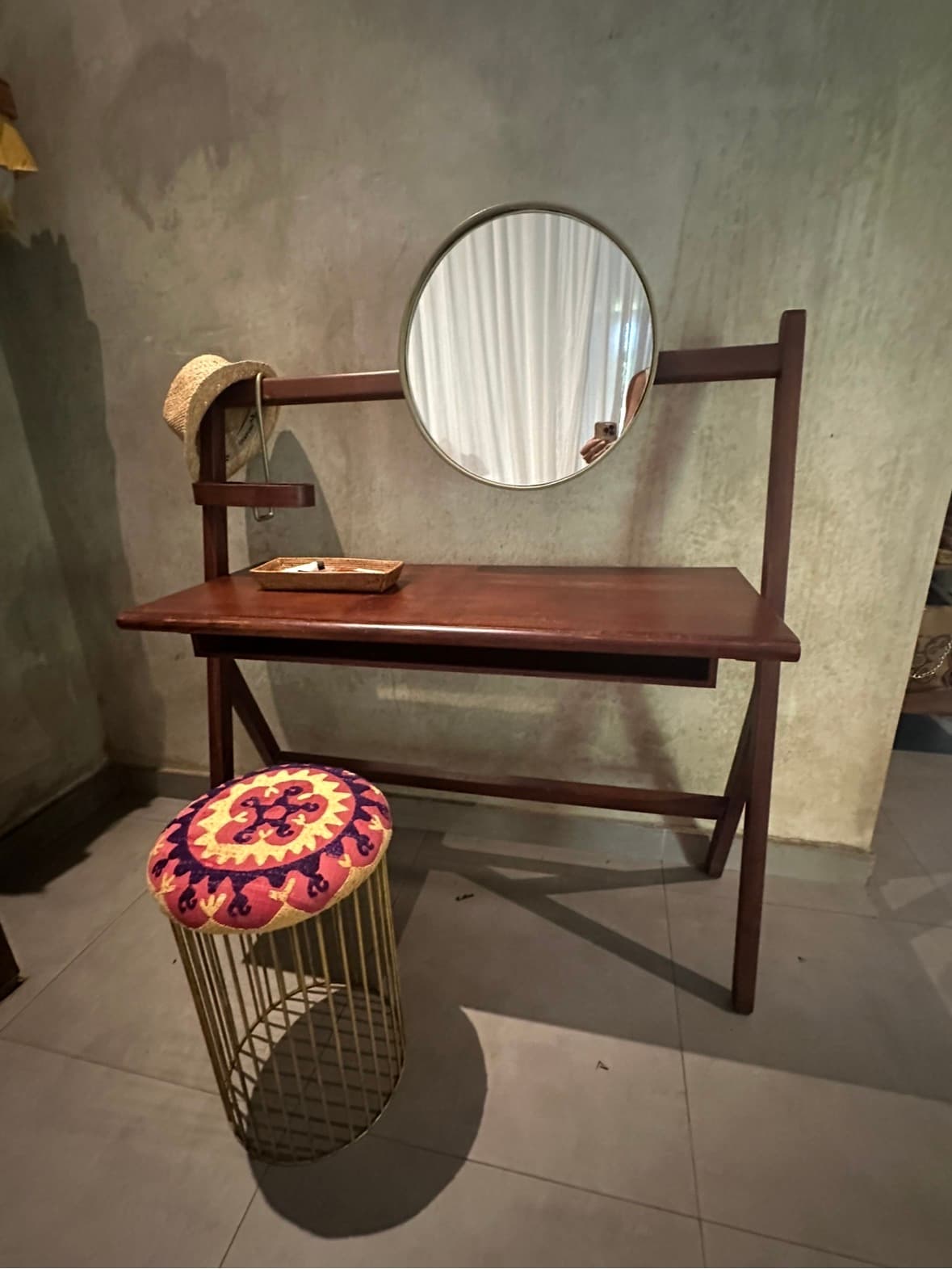 Custom Made Teak Vanity/Desk (1/3)
