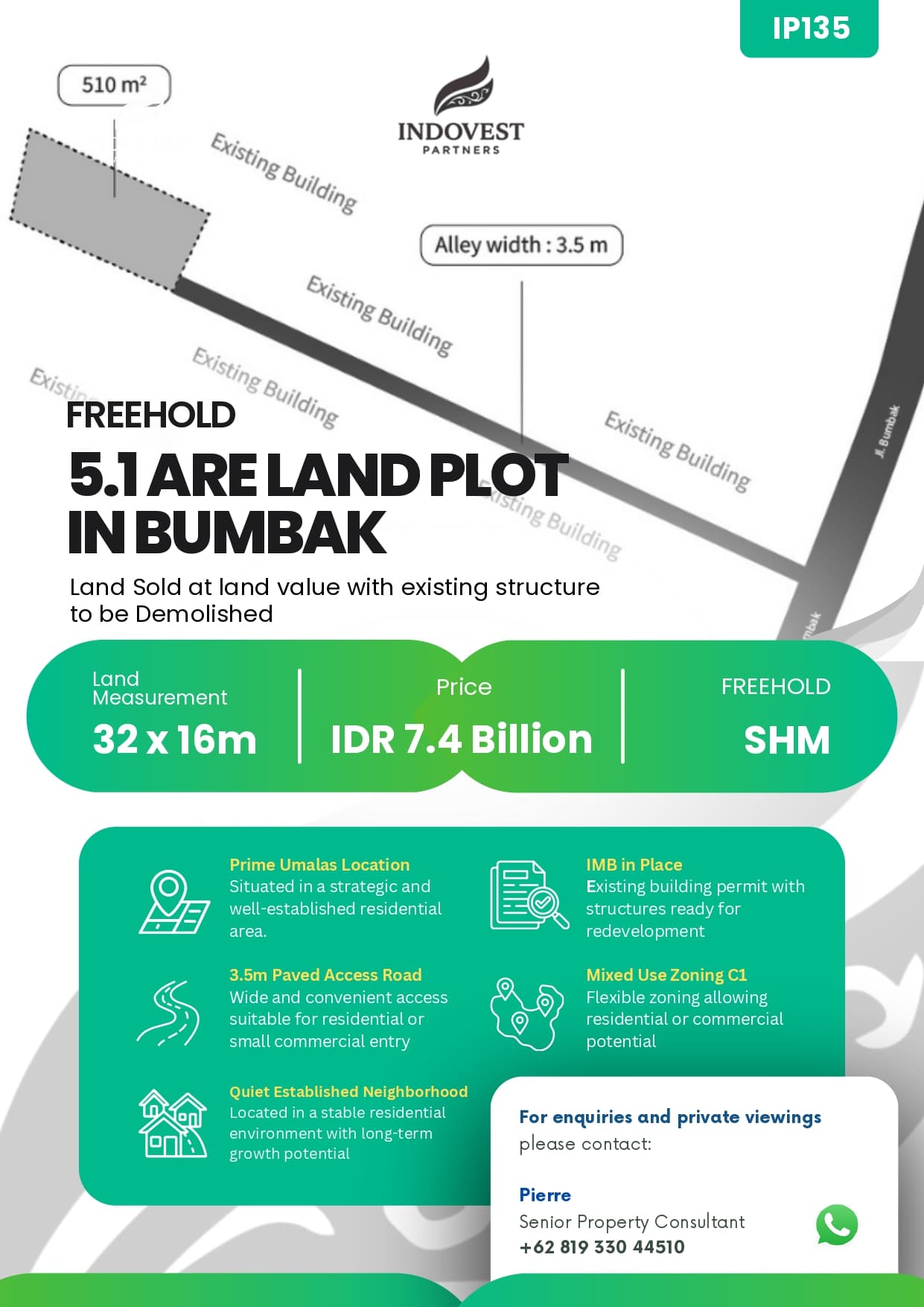 Bumbak · 5.1 Are Land · Residential & Commercial Potential — photo 1