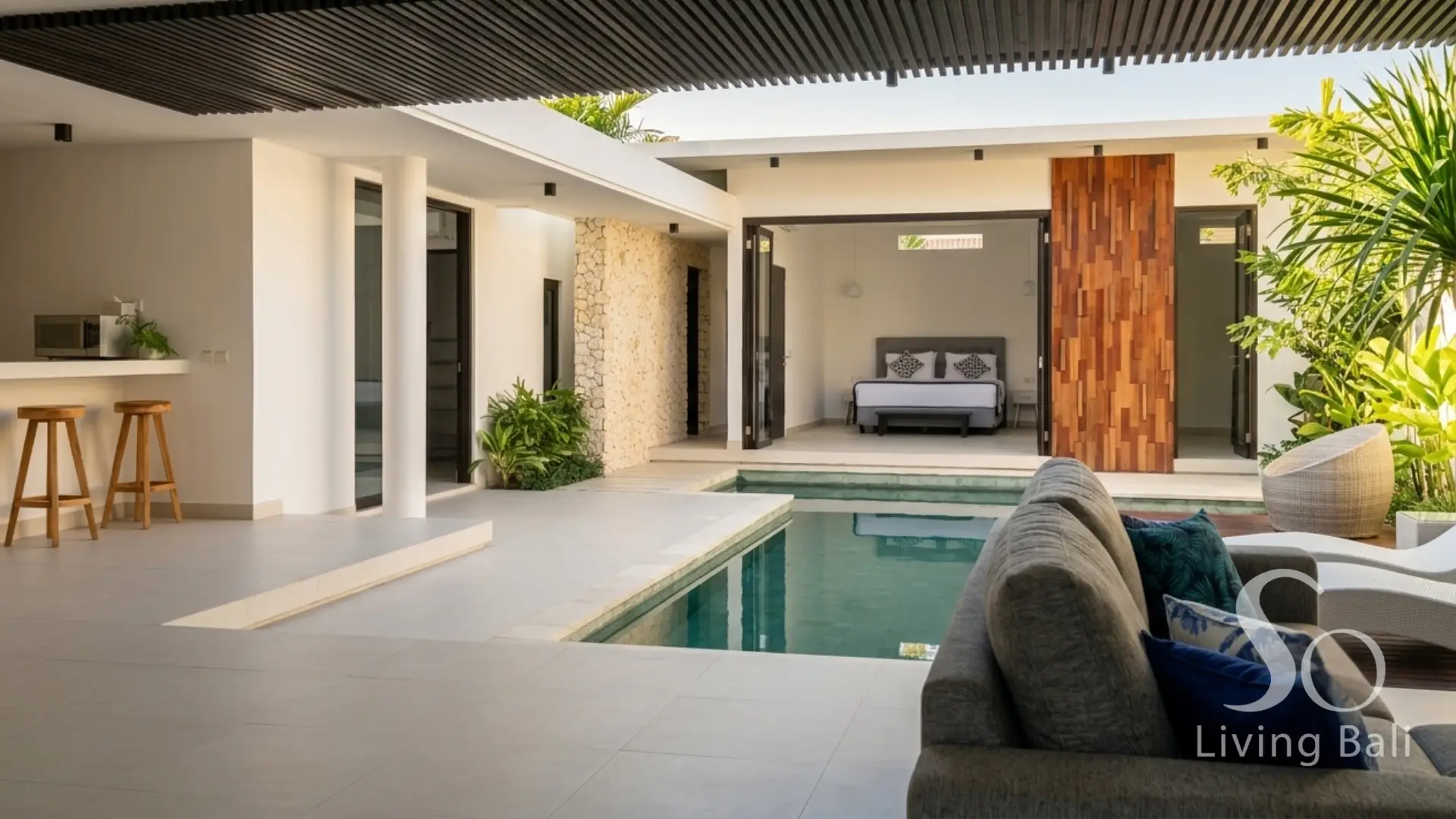 Berawa · Vila 3KT · Gaya Hidup Minimalis Indoor-Outdoor — foto 1