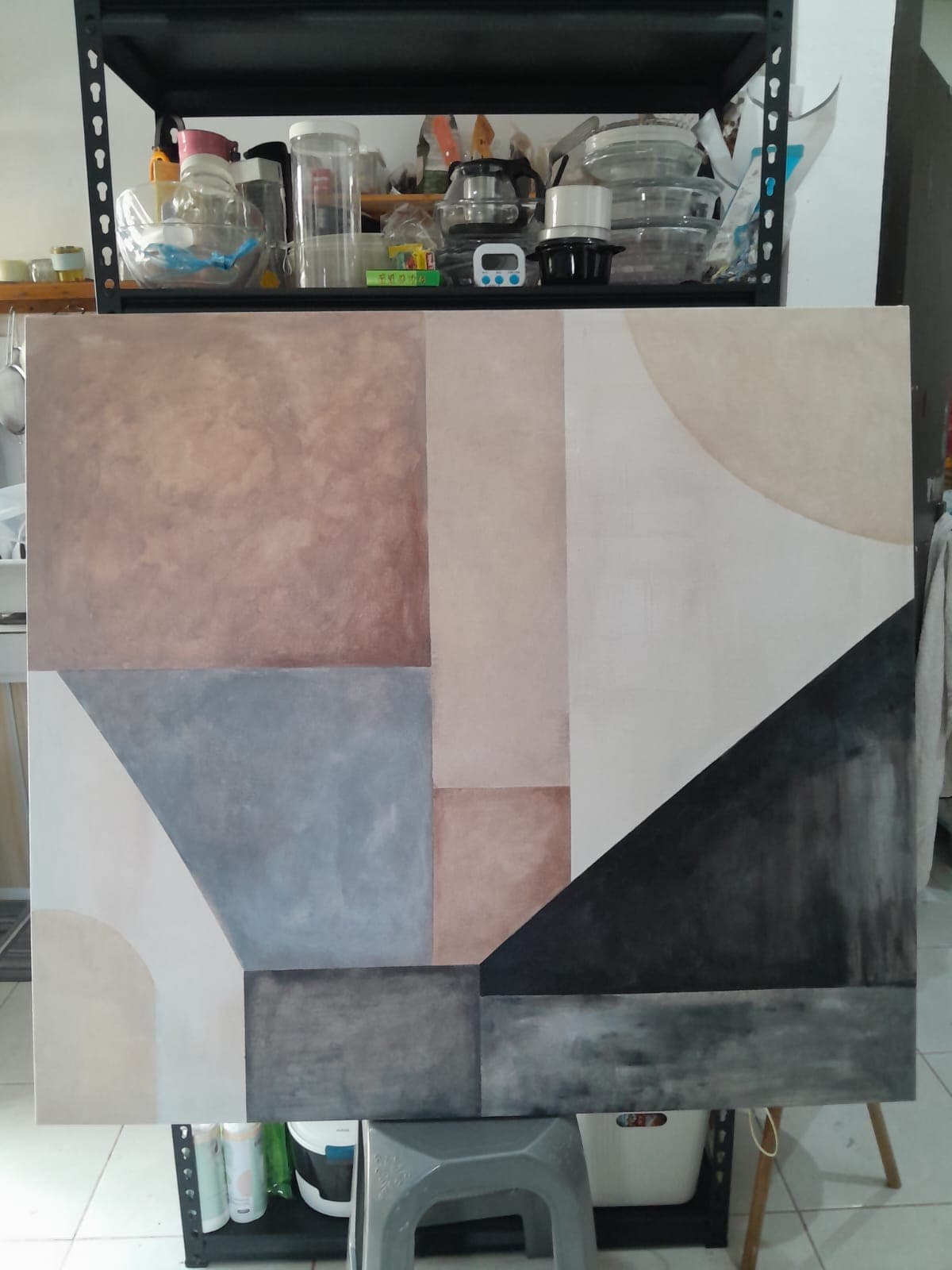 Geometric Abstract Painting / Minimalist Art — photo 1