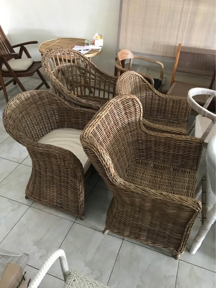 Handcrafted Rattan Chairs (1/3)
