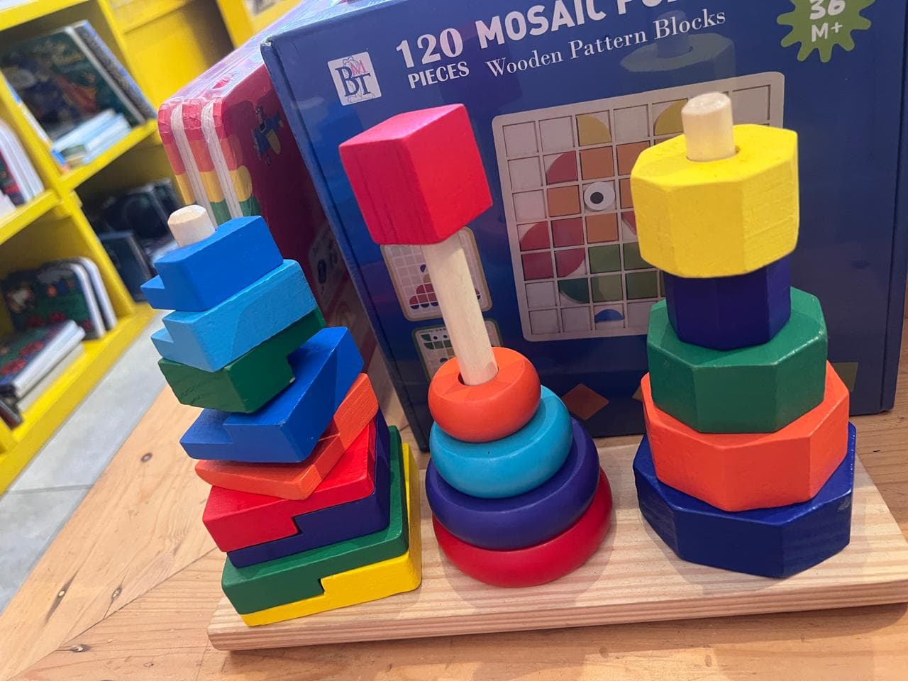 Set Mainan Susun Kayu Montessori 3-in-1 - Kualitas Premium (1/3)