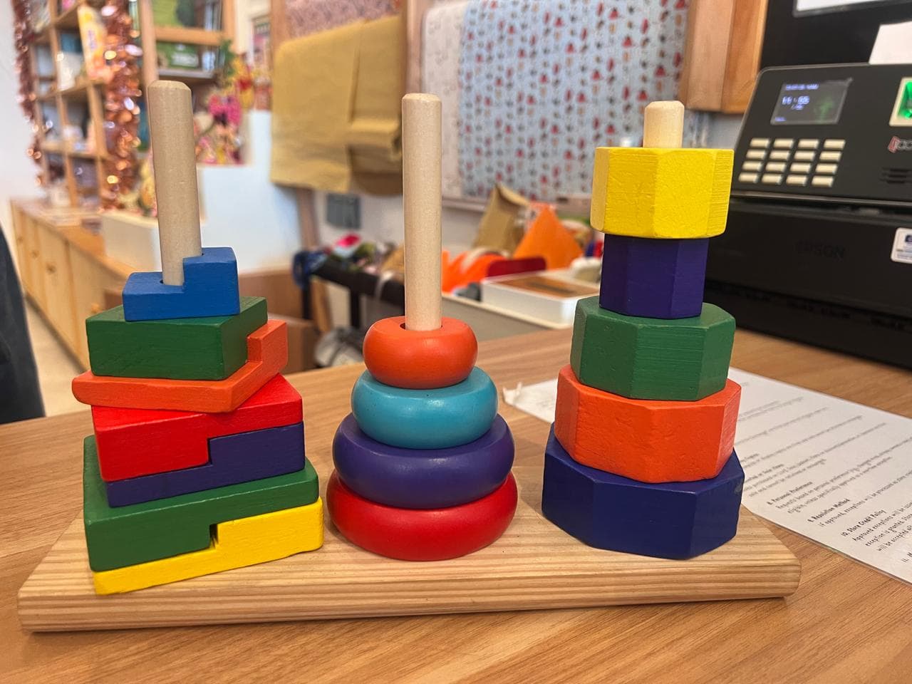 Set Mainan Susun Kayu Montessori 3-in-1 - Kualitas Premium (1/3)