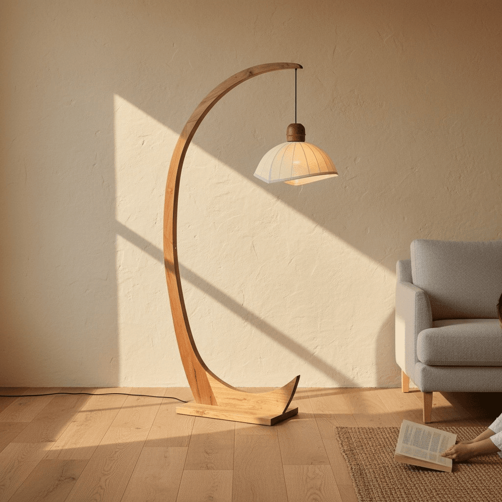 Džedil – Lampadaire en Bois Élégant — photo 1